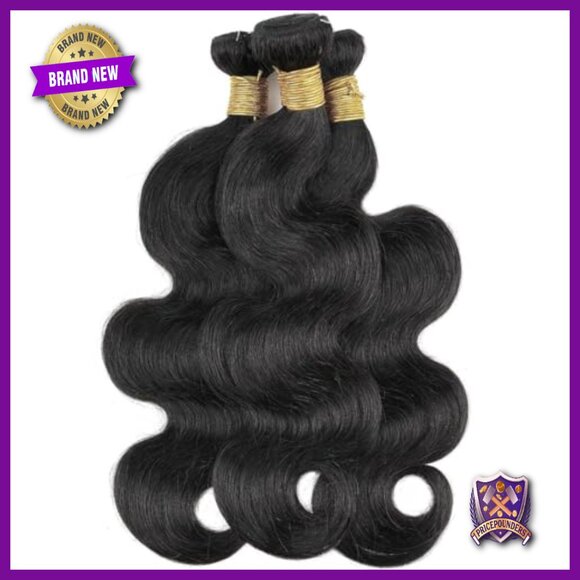 Brazilian Virgin Body Wave Human Hair Bundles 3 Pack 14-18 Inch 300g main image 6
